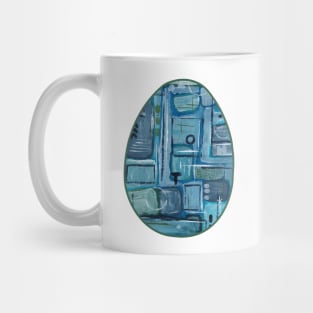 Art Acrylic artwork abstract Easter Egg Mug